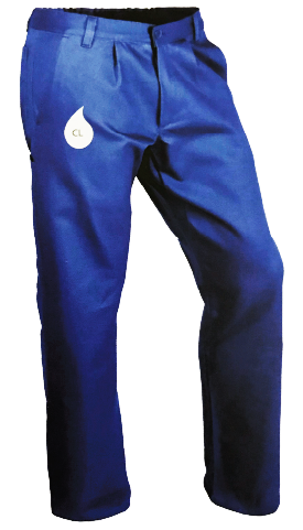 Pantalone s/tasche blue royal