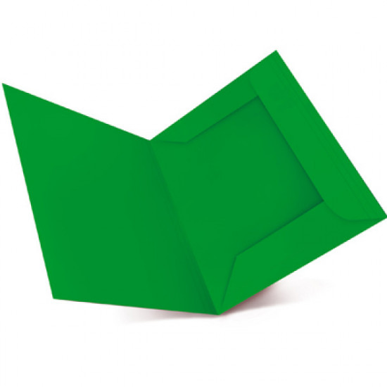 Cartellina 3 lembi verde