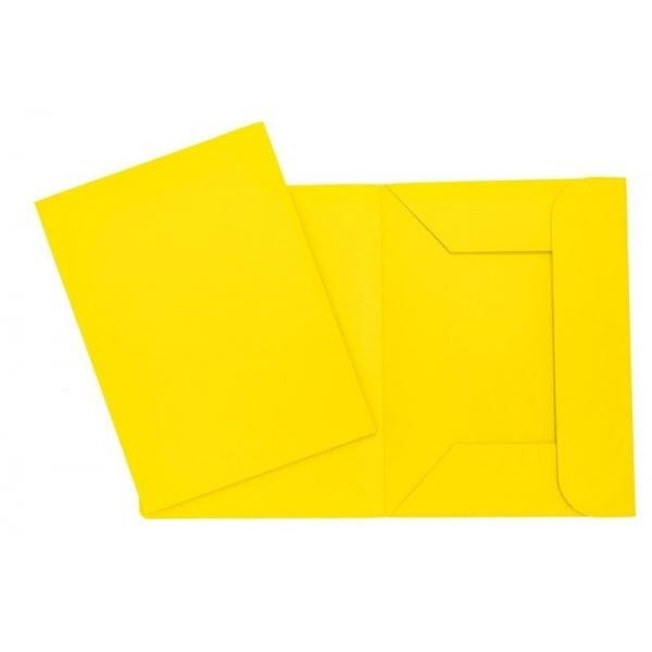 Cartellina 3 lembi giallo