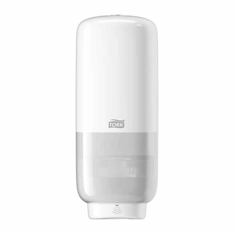 Dispenser sapone con sensore bianco