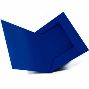 Cartellina 3 lembi blue