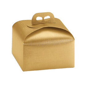 Porta panettone basso oro