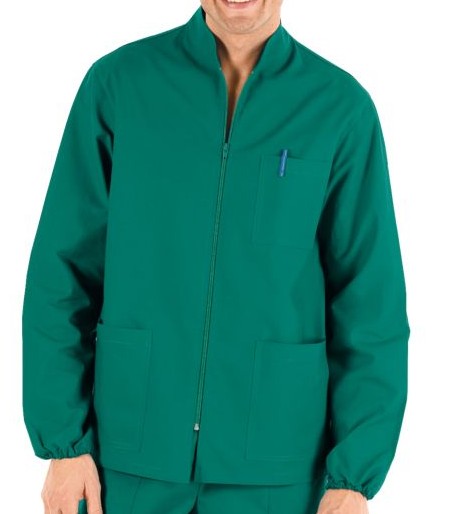 Casacca zip verde isacco