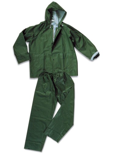 Completo verde pioggia