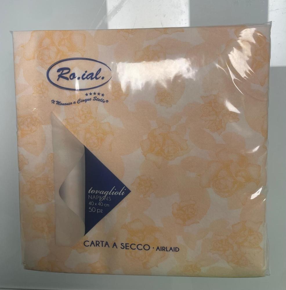 Tovaglioli 40x40 rose giallo pezzi 50