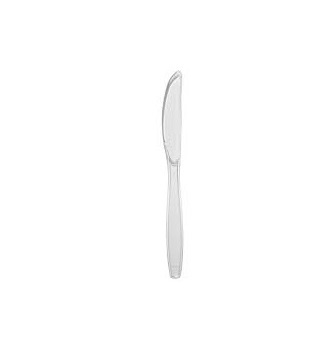 Coltello trasparente plastica