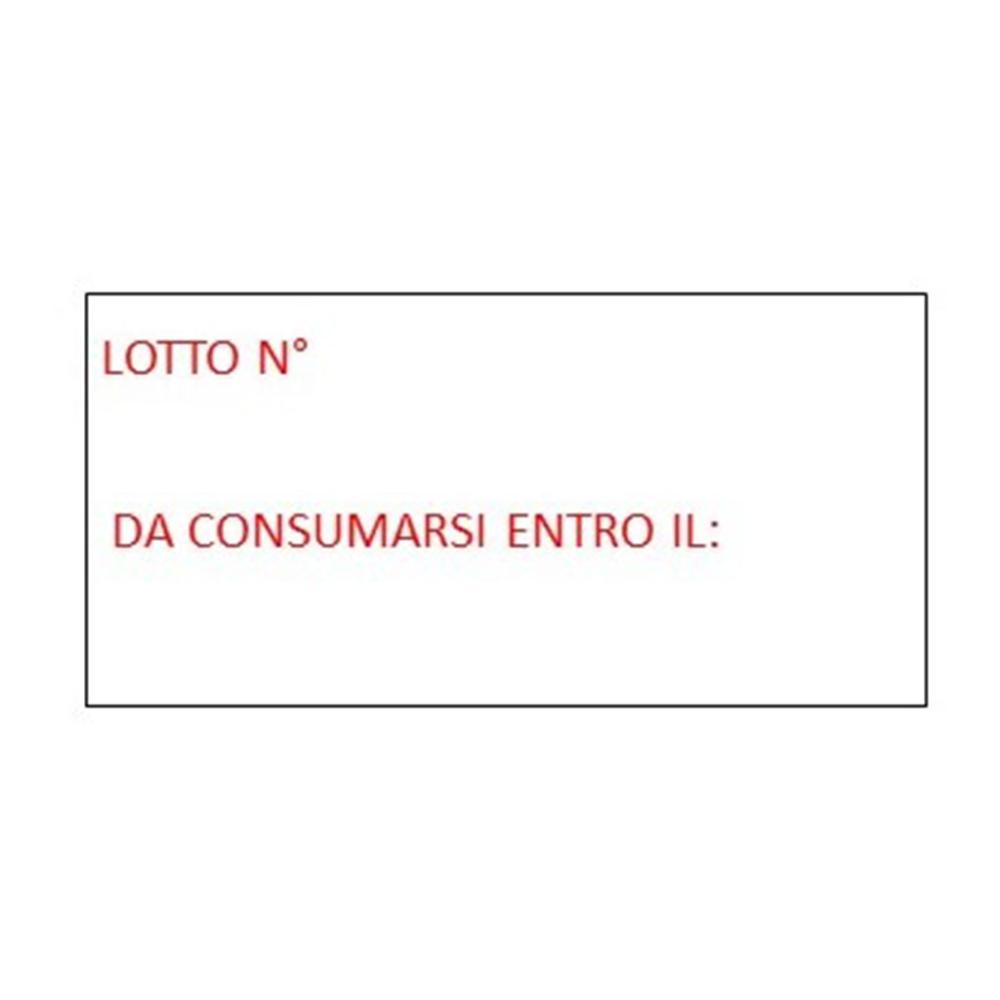 26x16 - bianche rettangolari con scritta