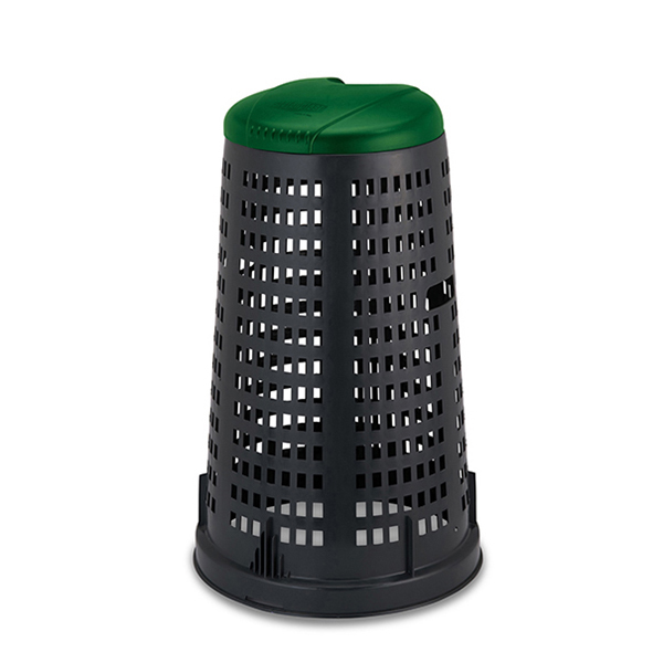 Trespolo Nero con coperchio verde