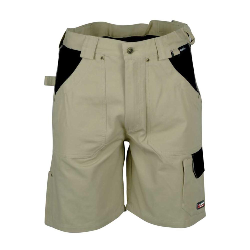 Pantalone corto cofra beige