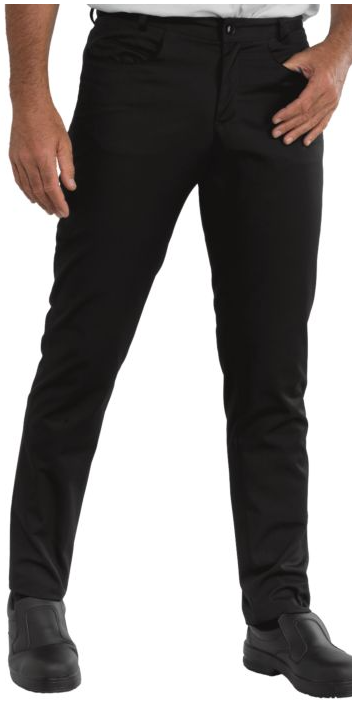 Pantalone slim uomo nero